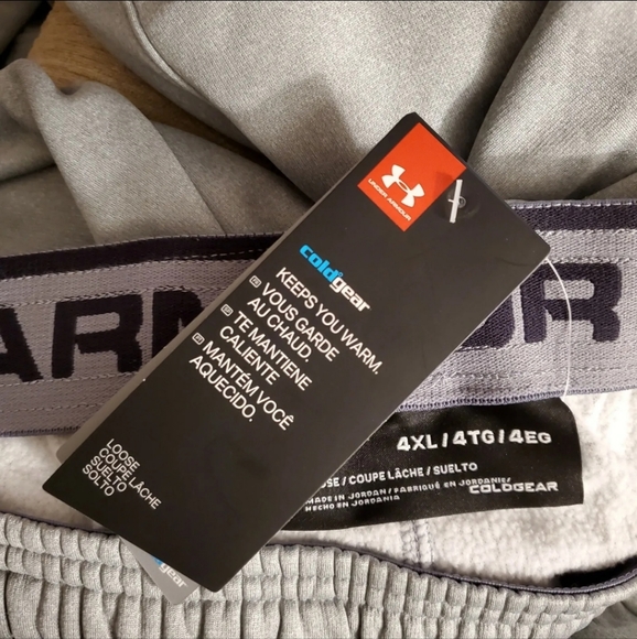 UNDER ARMOUR Armour Fleece Jogger Grey Pants 4XL - Picture 3 of 3
